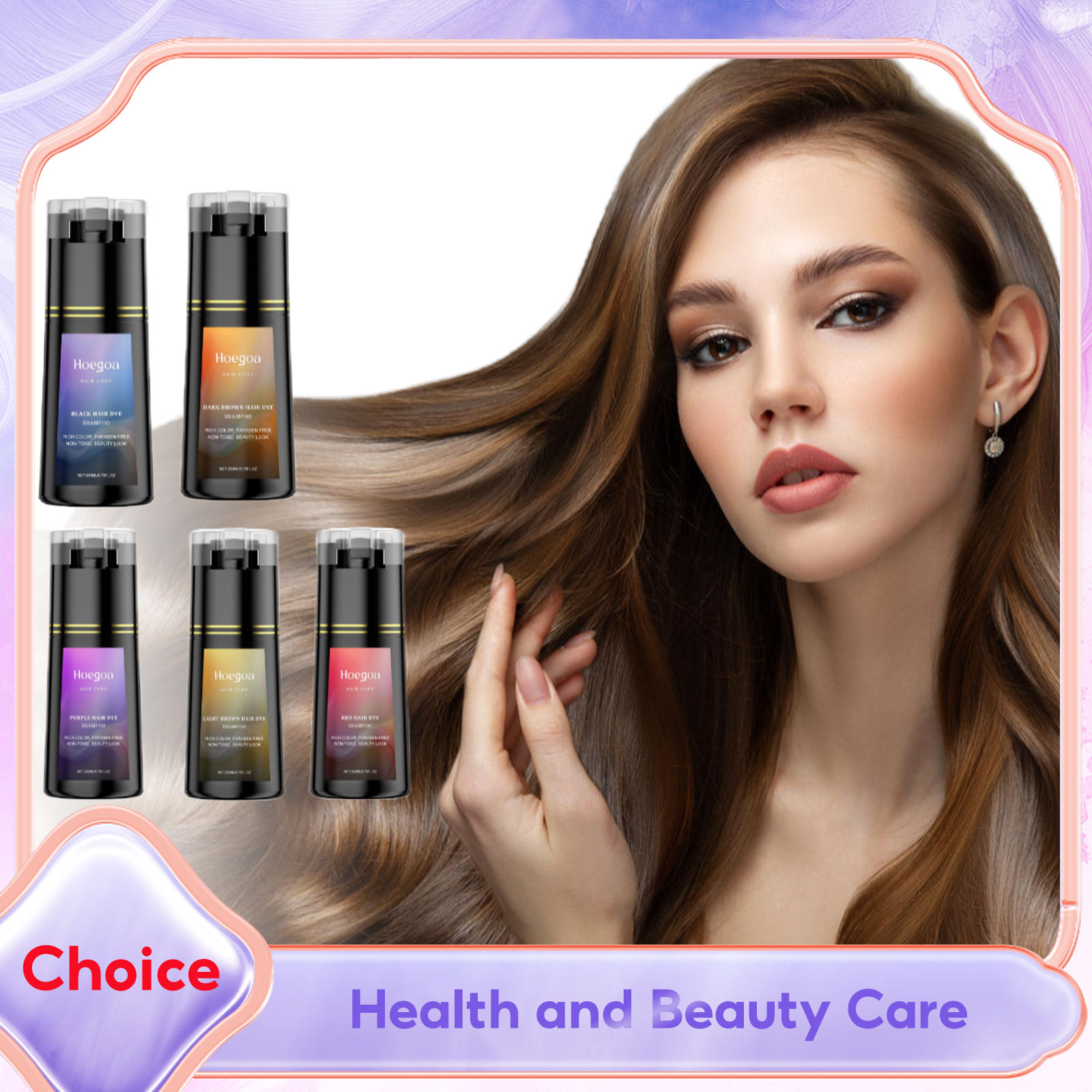 Hair Care Natural Ingredients - Szampon do farbowania włosów na siwobiałe