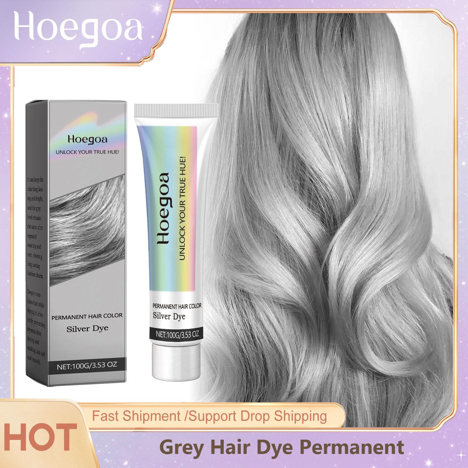 Hair Care Loreal - Szara farba do włosów Trwała stylizacja