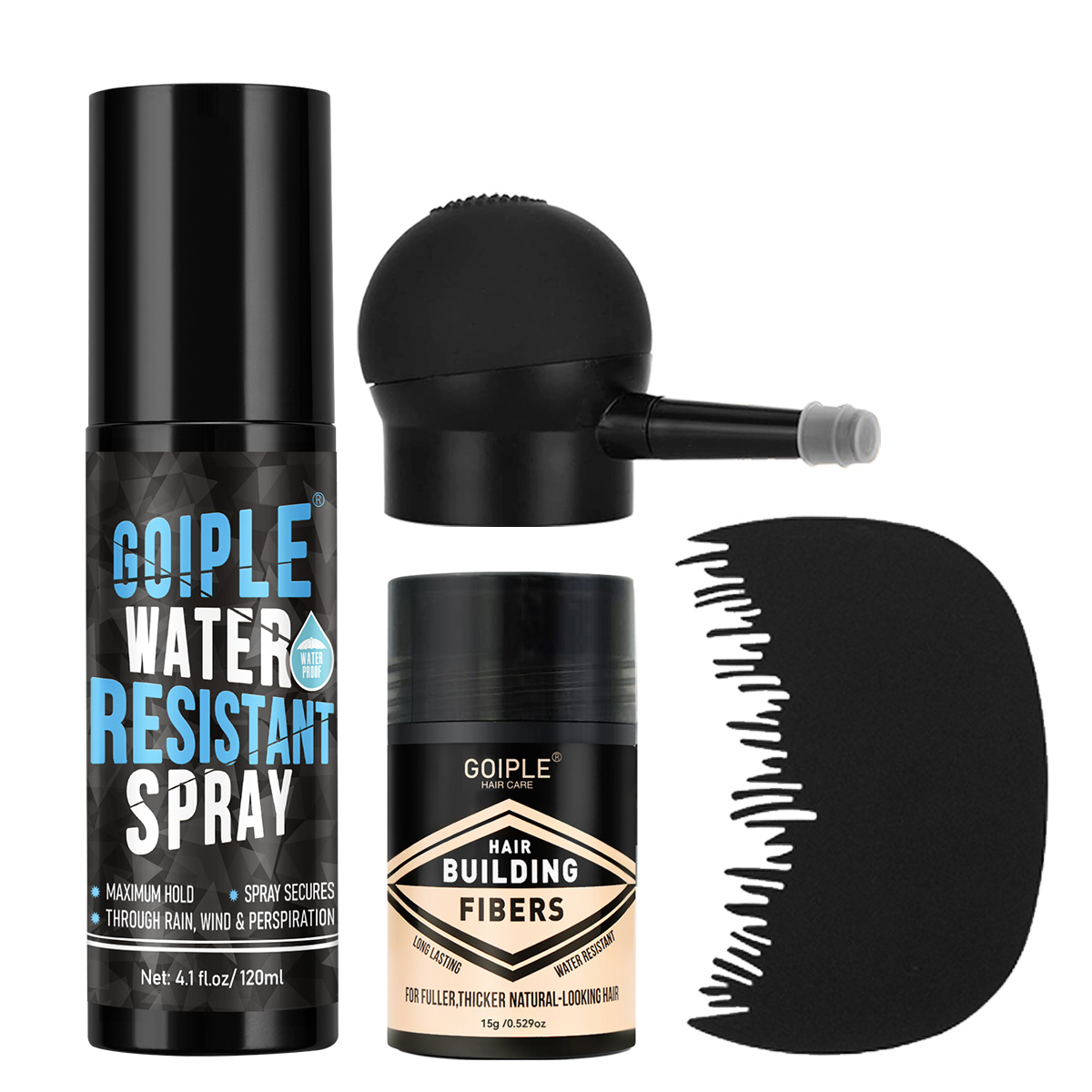 Hair Care Vegan - Wodoodporny spray, Puder z włóknami zagęszczającymi,