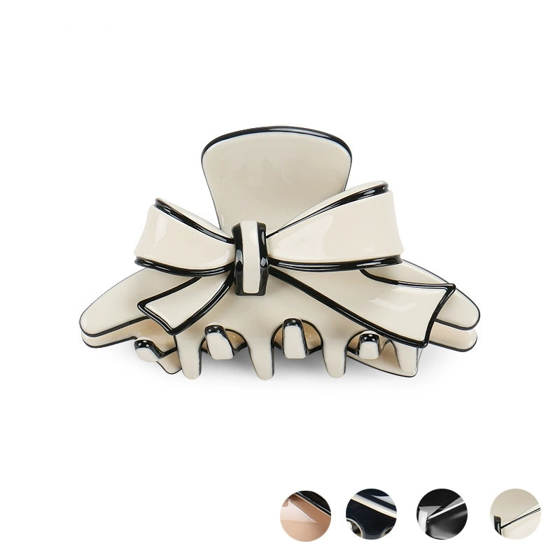 Hair Clip Claw Large - Francuska, wysokiej klasy, octanowa, dwustronna spinka