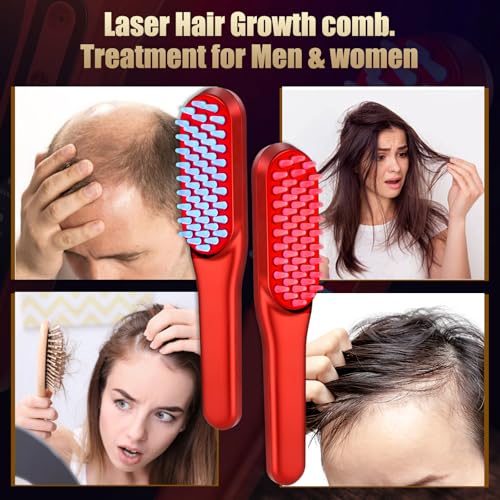 Hair Care Vegan - Grzebień do porostu włosów z laserem,