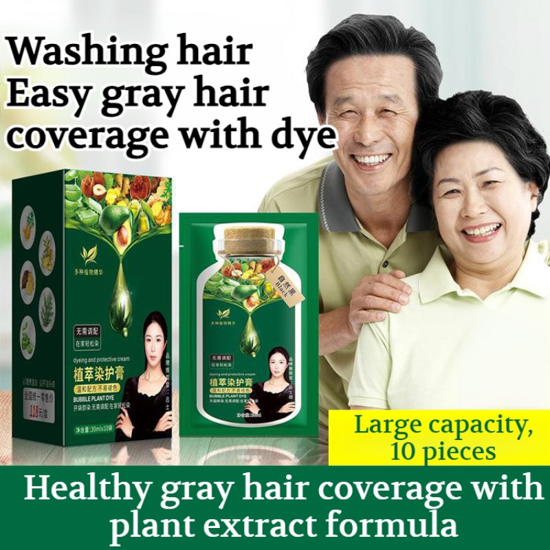 Hair Care Natural Ingredients - Kryjący kolor szarych włosów farba do