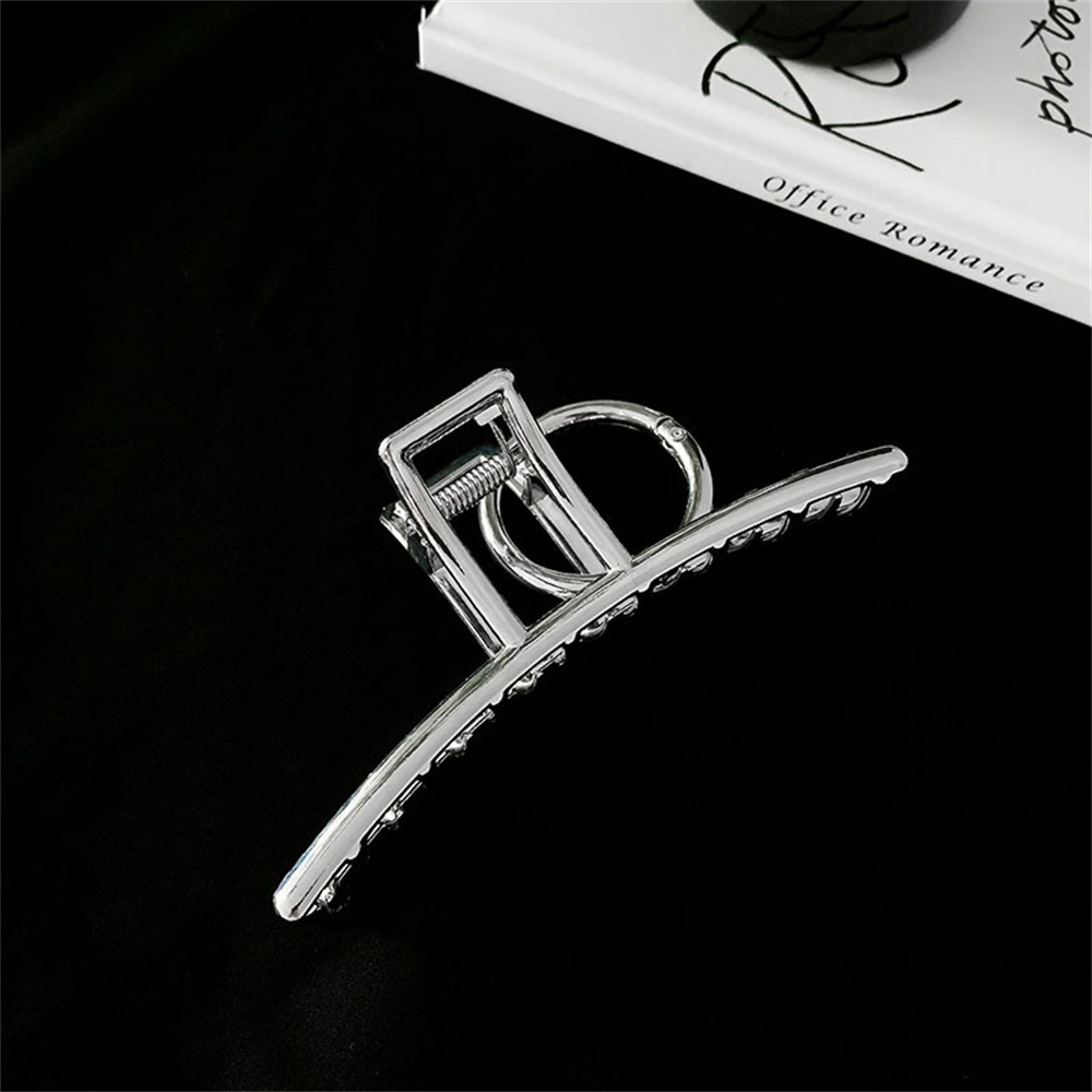 Srebrna metalowa duża klamra d – Hair Clip Claw Large recenzja i cena