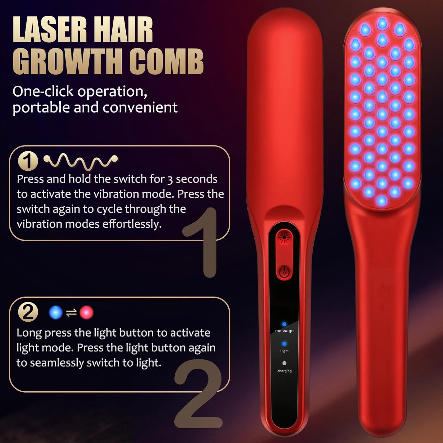 Grzebień do porostu włosów z l – Hair Care Vegan recenzja i cena
