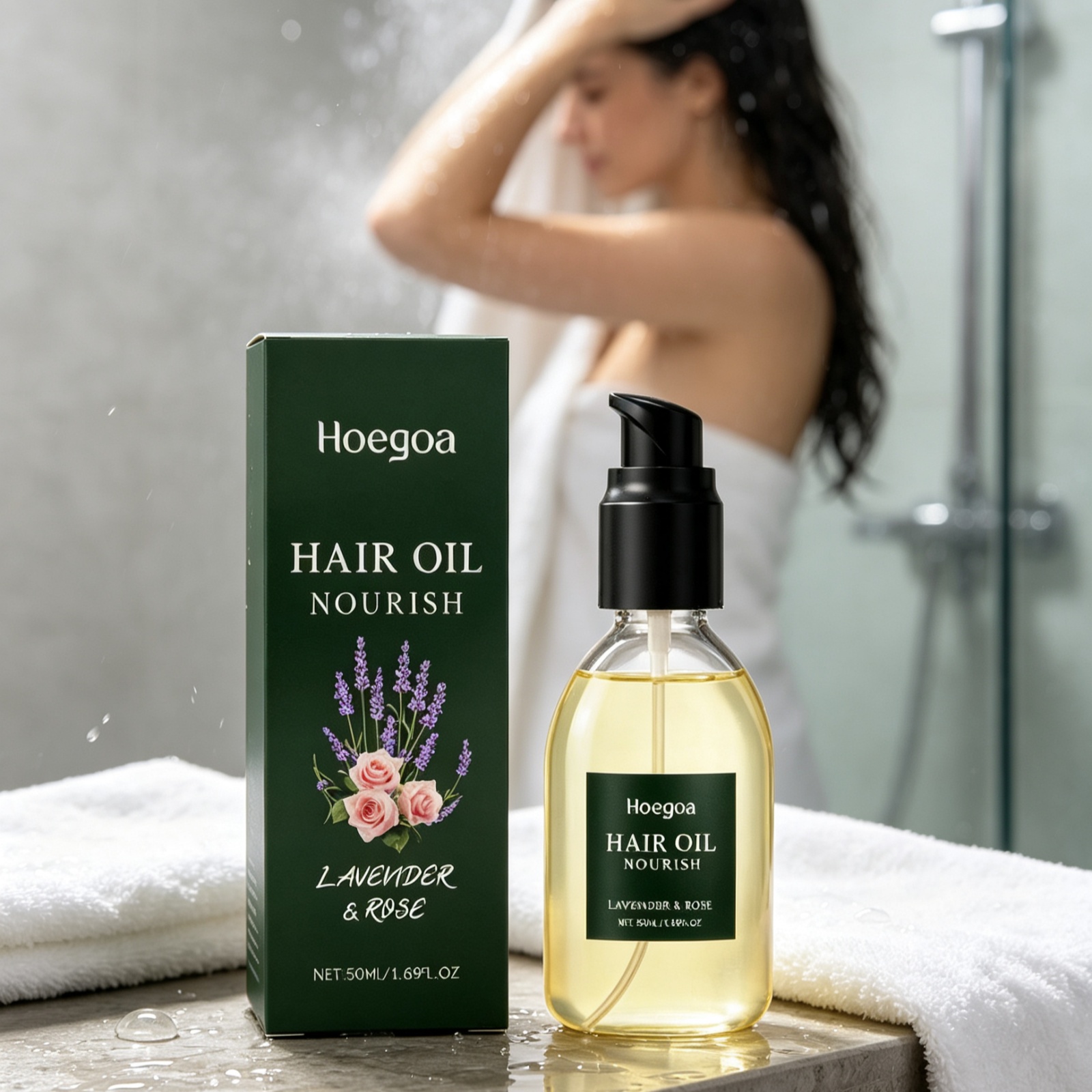 Hoegoa Lawendowo-Różany Olej – Hair Care Natural Ingredients recenzja i cena